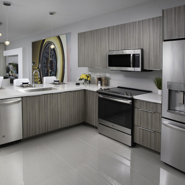2 Modern Pallisandro Pisa Flat Slab Kitchen Cabinets Miami Lakes Fl Eurocraft Satori Lennar Miami Landmark Condo